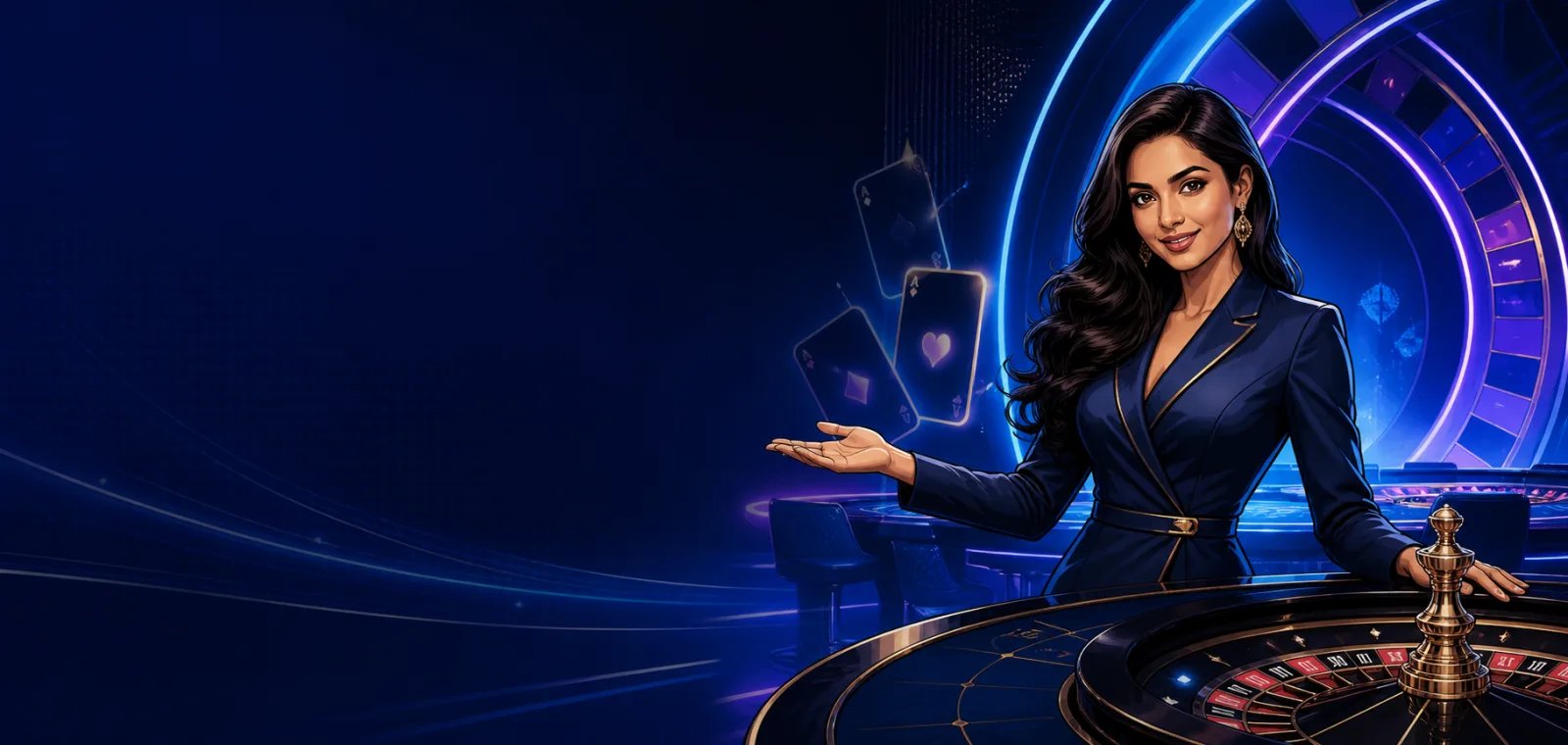 Live casino host welcoming players